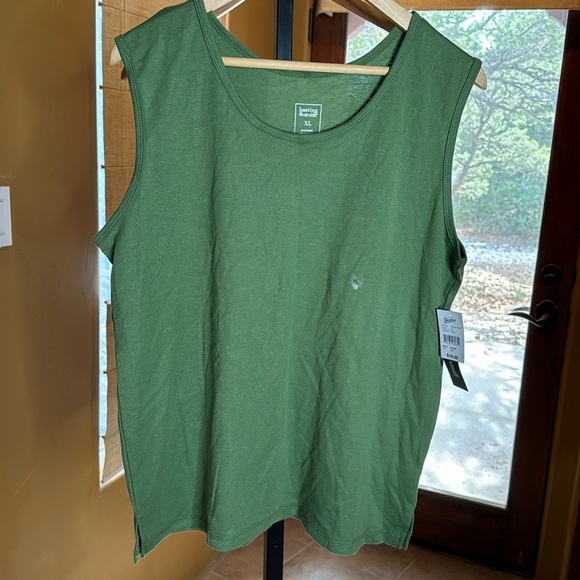 Hasting & Smith Tops - NWT Hasting & Smith Basic Solid Round Neck Tank Top Dill Green Size XL